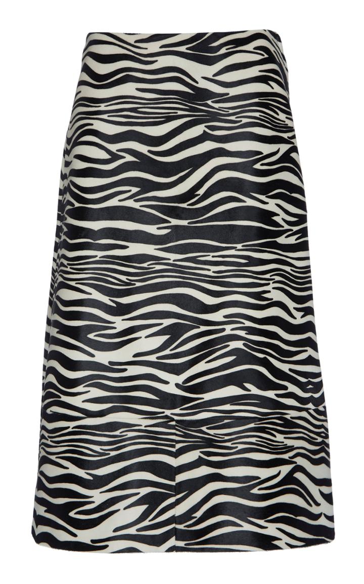 Marni Printed One Of A Kind Ponyhair Midi Skirt