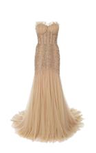 Jenny Packham Sequined Ruffle-embellished Dress