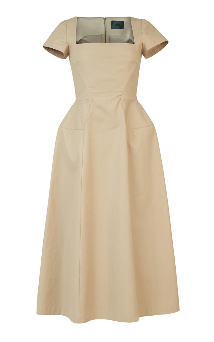 Lake Studio Specialorder-cotton-poplin Midi Dress-dk