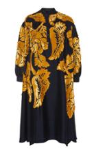 Biyan Liga Silk Velvet Embroidered Dress