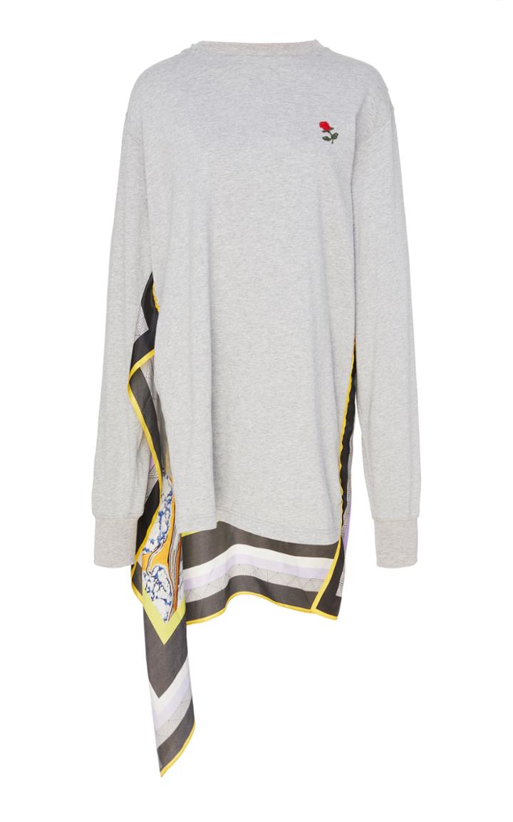 Rosie Assoulin Scarf Back Long Sleeve Tee