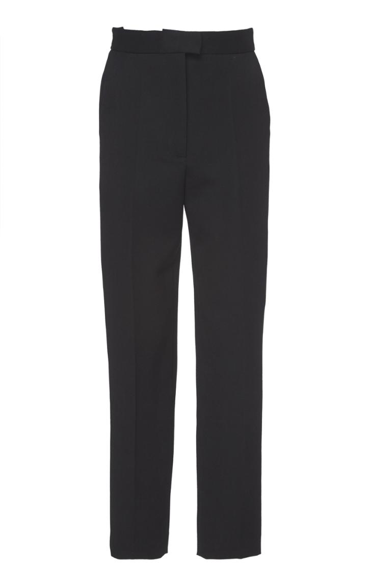 Martin Grant Cropped Wool-silk Straight-leg Pants