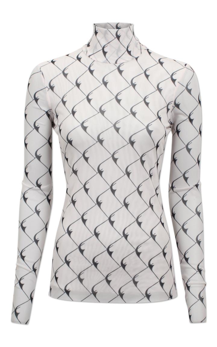 Moda Operandi Baum Und Pferdgarten Jodi Mesh Turtleneck Size: Xs