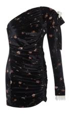Philosophy Di Lorenzo Serafini Printed Velvet Mini Dress