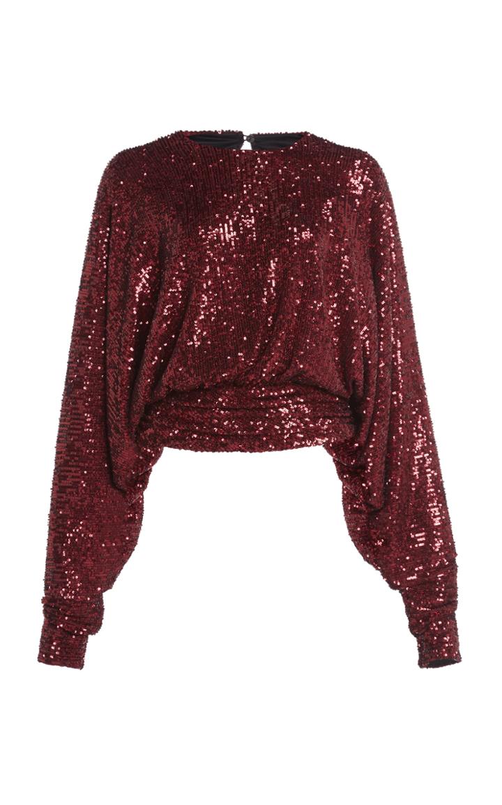 Moda Operandi Redemption Sequined Dolman-sleeve Top