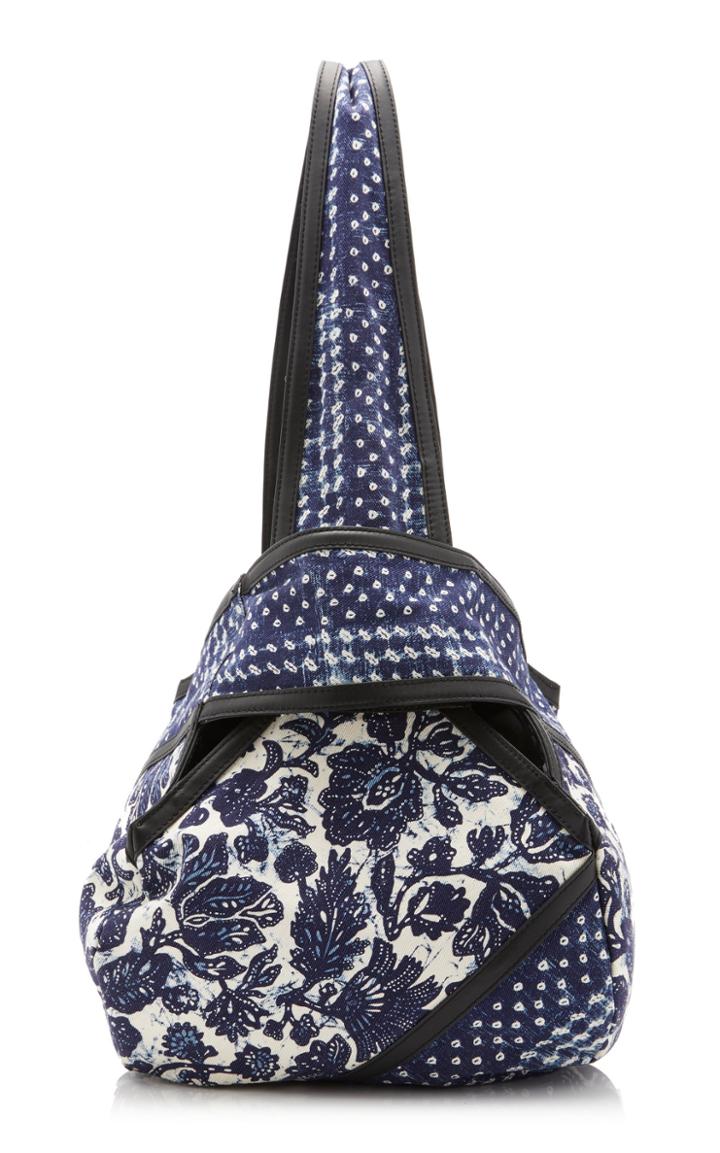 Ulla Johnson Rosario Abaca-paneled Patchwork Cotton Bag