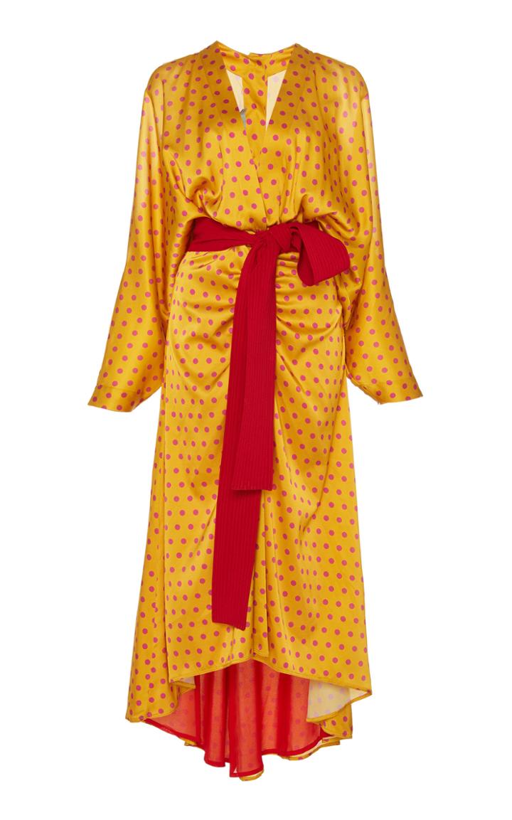 Silvia Tcherassi Narita Cutout Silk-blend Dress