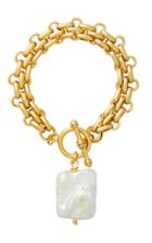 Moda Operandi Brinker & Eliza Gold-plated And Baroque Pearl Penny Bracelet