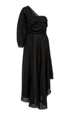 Rachel Comey Tipple One Sleeve Asymmetric Linen Dress