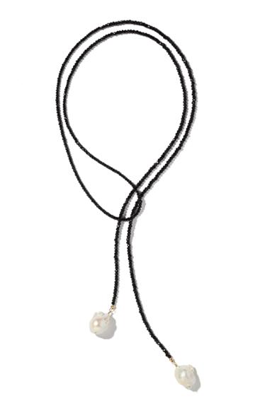 Joie Digiovanni Spinel And Pearl Lariat Necklace