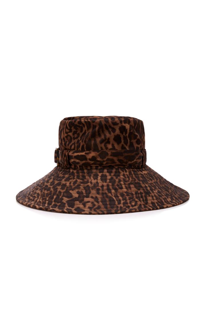 Eric Javits Kaya Leopard-print Shell Bucket Hat