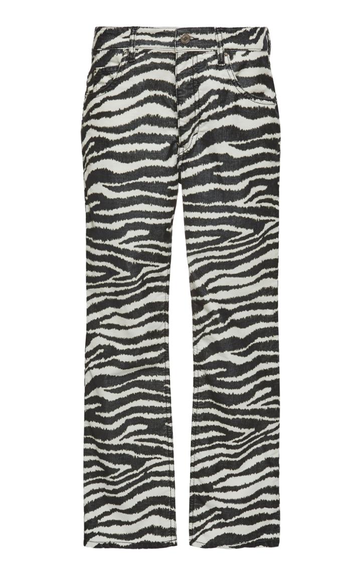 Isabel Marant Toile Apolo Animal-print Stretch-cotton Straight-leg Pants