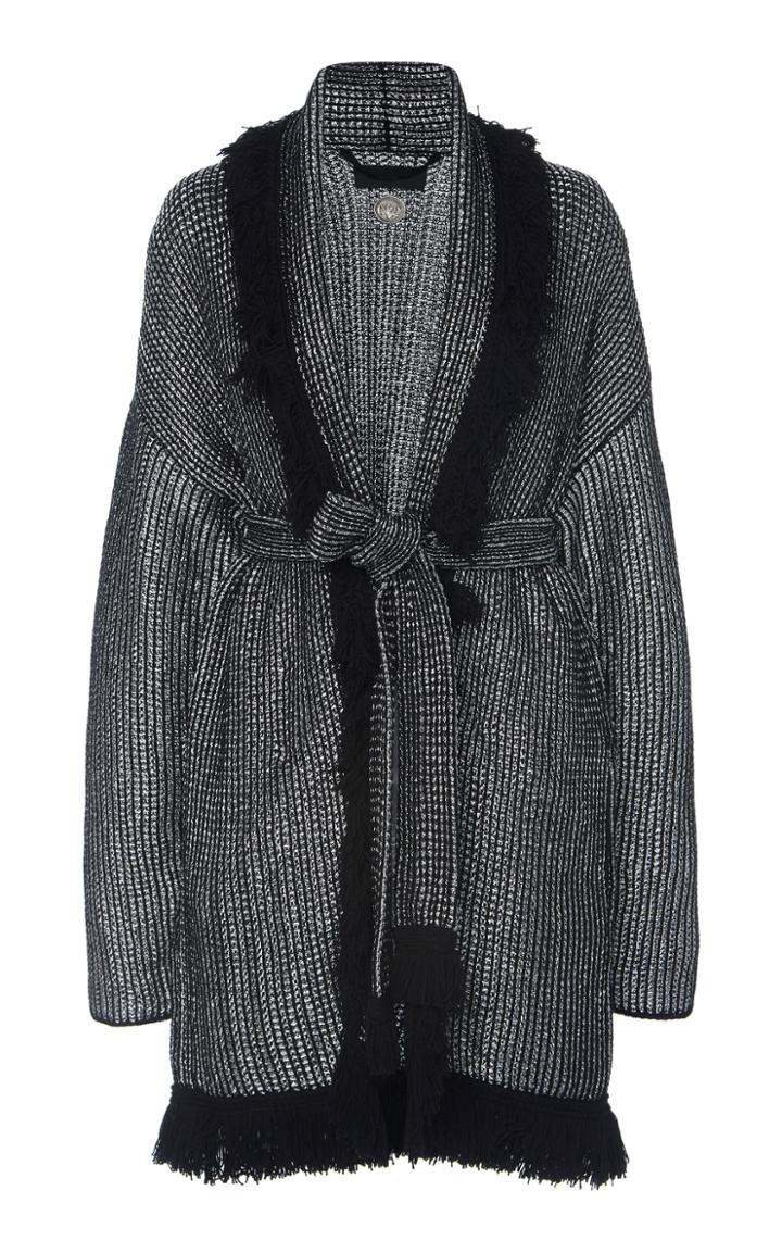 Moda Operandi Alanui Metallic Knitted Cotton-blend Cardigan Size: Xs