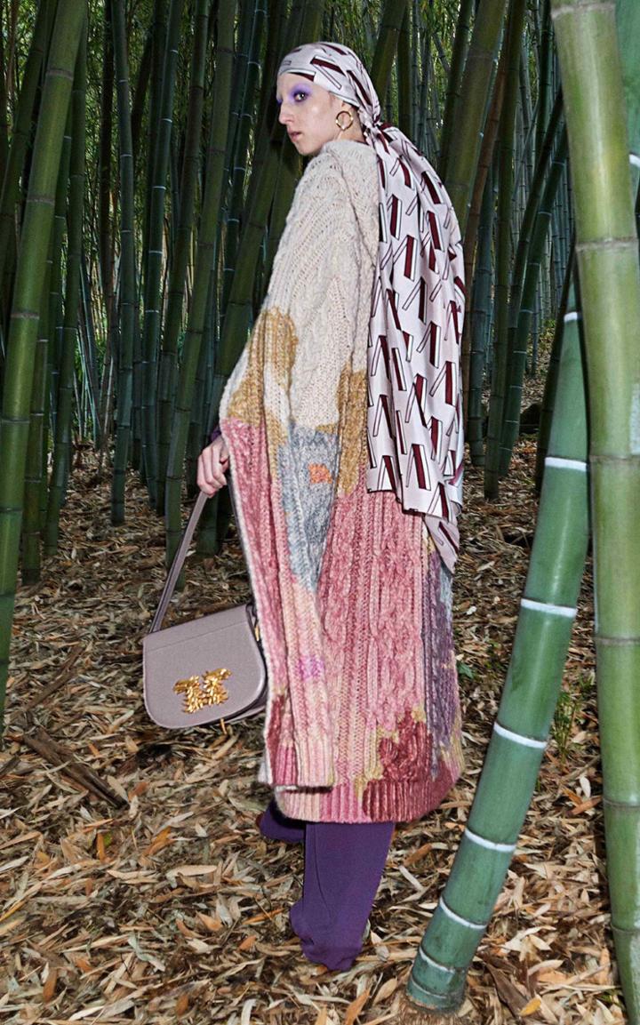 Valentino Hooded Knit Cardigan