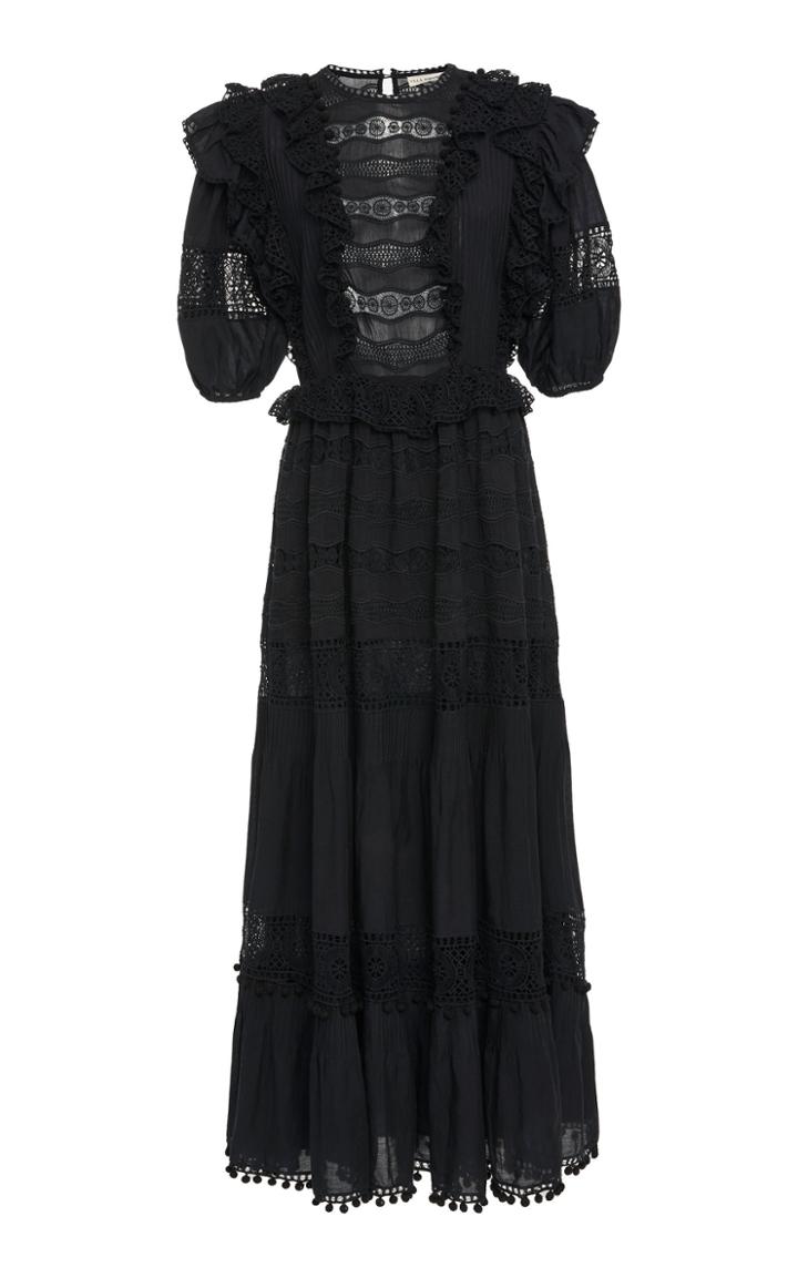 Ulla Johnson Guinivere Ruffled Cotton-blend Maxi Dress