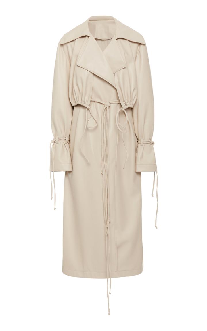 Moda Operandi Olenich Eco Leather Trench Coat Size: S