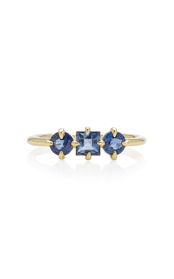 Ila Trilogy 14k Gold Sapphire Ring