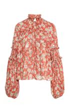 Alexis Zaria Floral Bell Sleeve Blouse