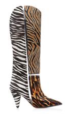 Alexandre Birman Dora Animal Printed Calf Hair Boot