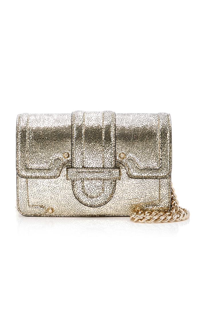 Alberta Ferretti Slot Closure Leather Shouder Bag