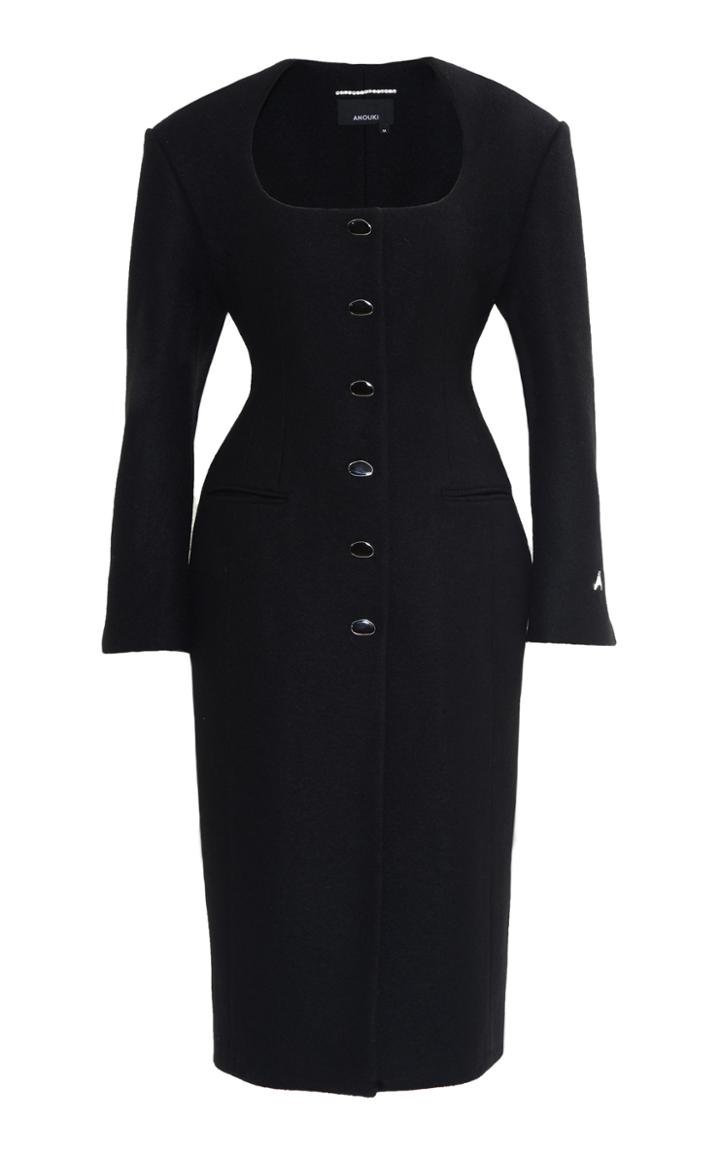 Moda Operandi Anouki Bar Style Wool Coat