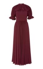 Emilia Wickstead Philly Pleated Satin Dress