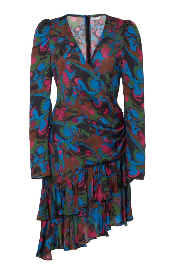 Rhode Lola Printed Ruffle Mini Dress