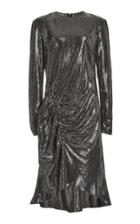 Moda Operandi Christian Siriano Sequin Shimmer Ruched Dress