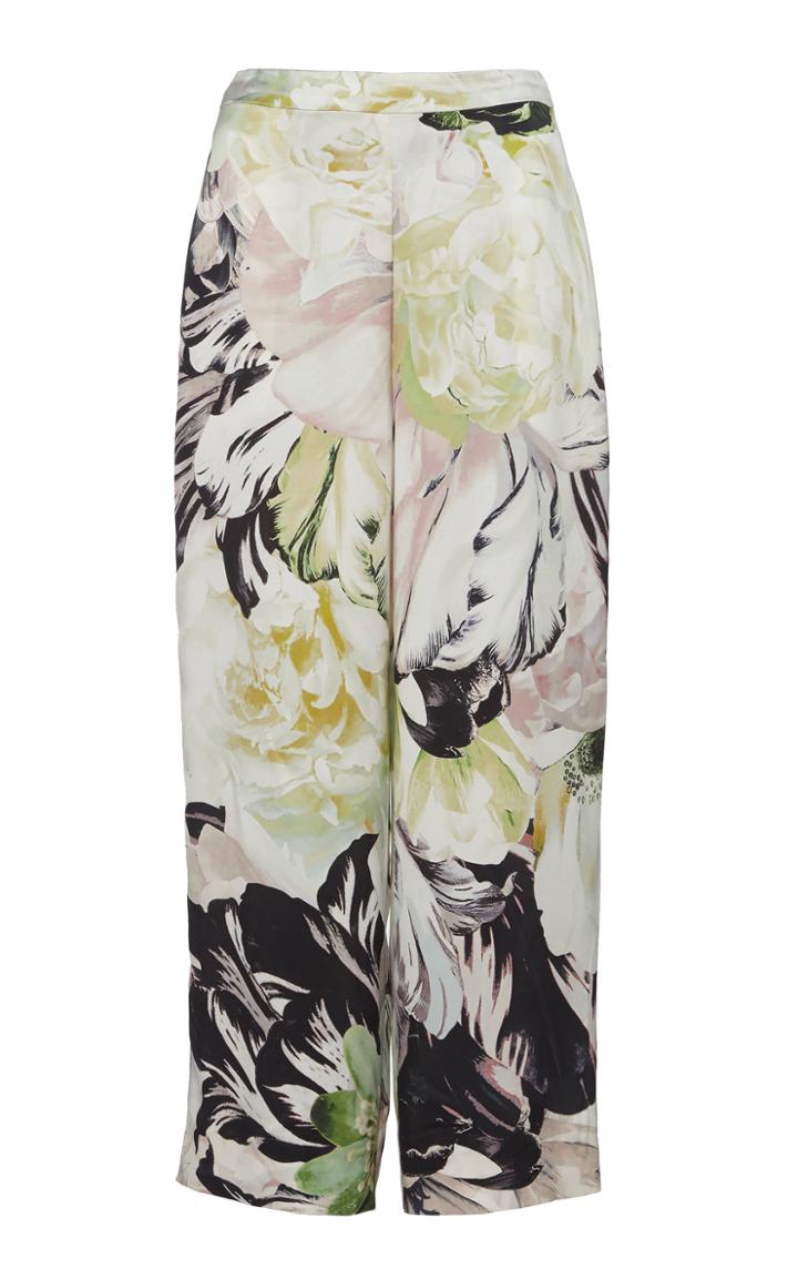 Ralph & Russo Floral Straight Leg Floral Trousers