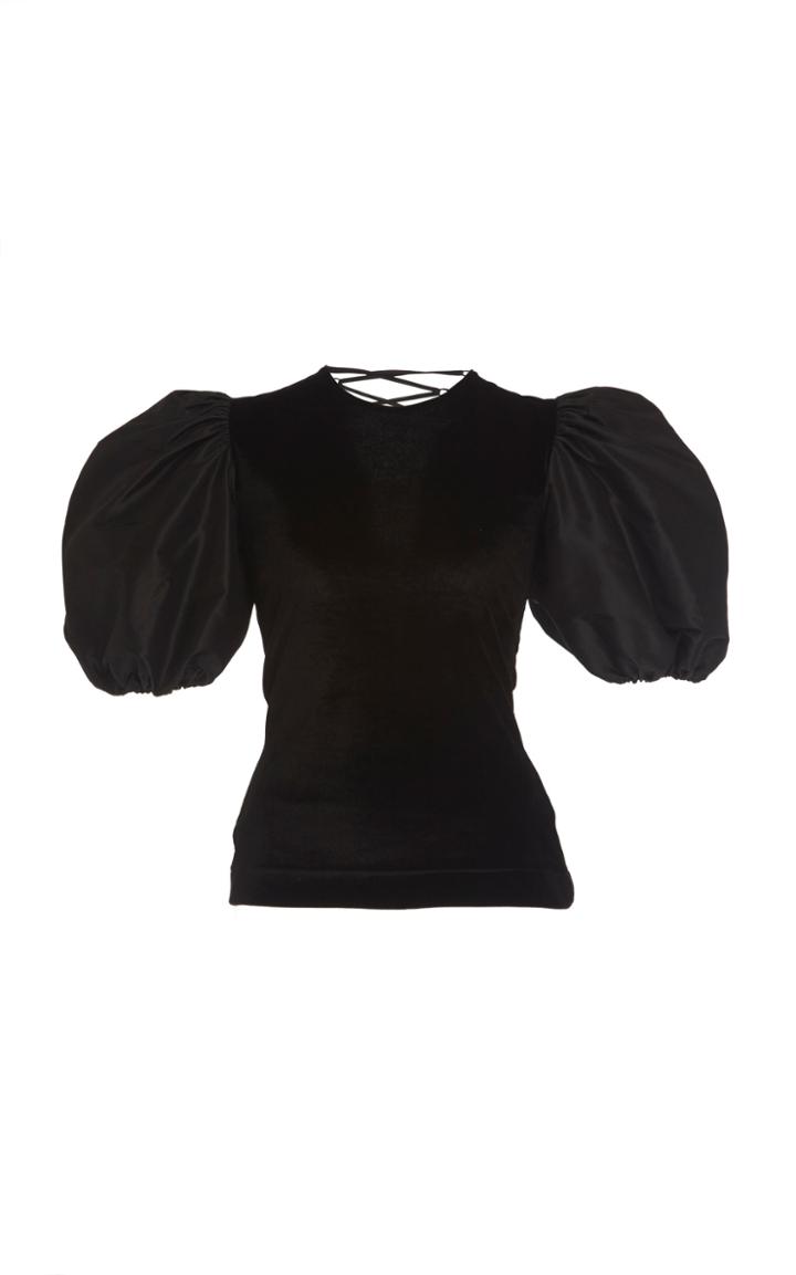 Preen By Thornton Bregazzi Helen Lace-detailed Silk Top