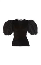 Preen By Thornton Bregazzi Helen Lace-detailed Silk Top