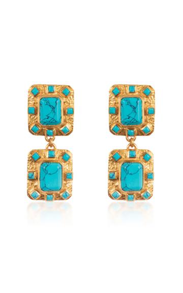 Valre Gold-plated Turquoise Earrings