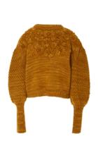 Ulla Johnson Ciel Embroidered Merino Wool Knit Sweater