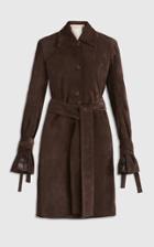 Moda Operandi Brock Collection Selvaggia Belted Suede Coat