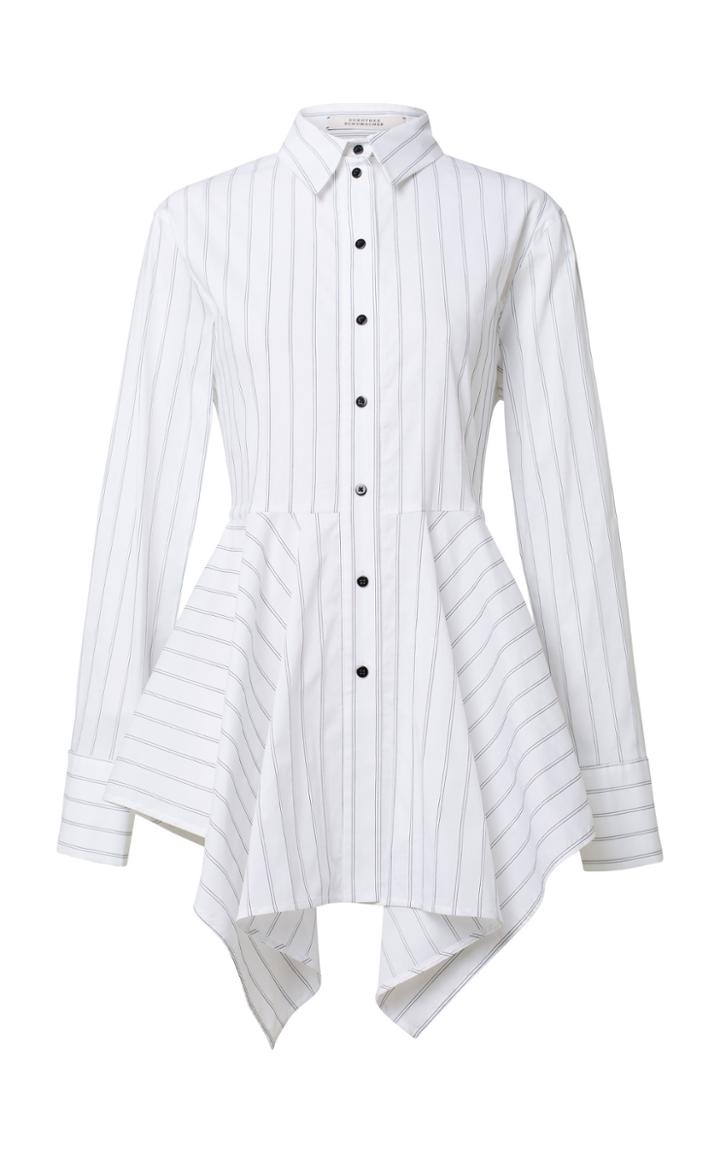 Dorothee Schumacher Peplum Cotton-blend Top