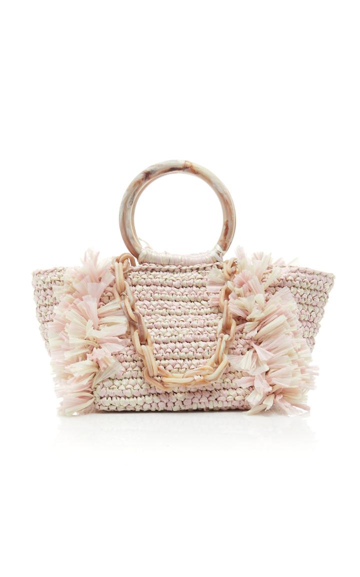 Carolina Santo Domingo M'o Exclusive Corallina Raffia Bag