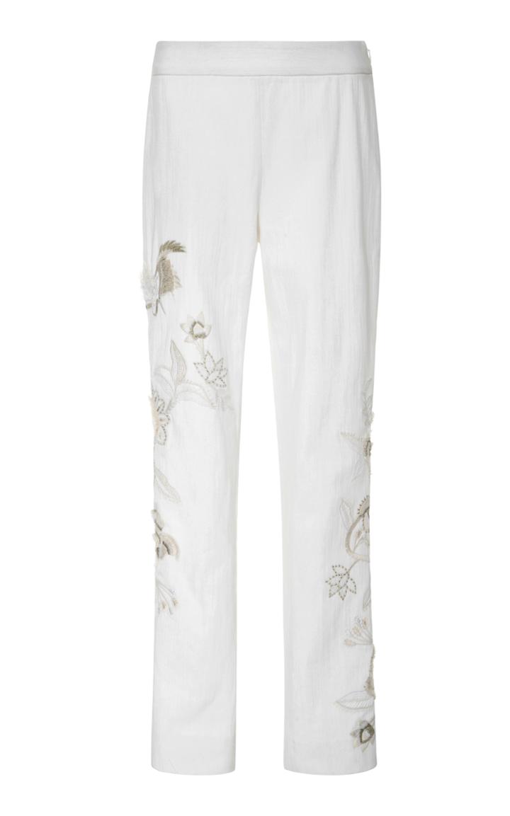 Josie Natori Straight Leg Trousers