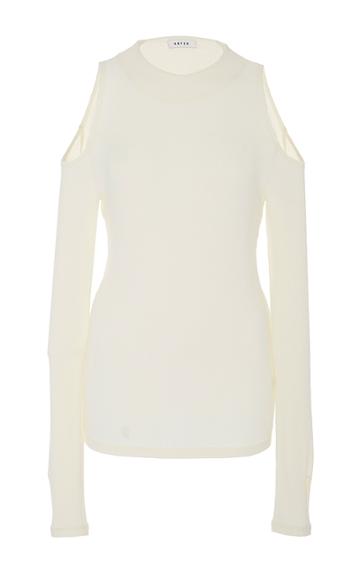 Getting Back To Square One Cutout Shoulder Sweater