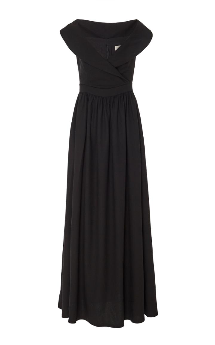 Andres Otalora Lupe Wool Maxi Dress