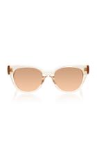 Linda Farrow Rose-gold Acetate Sunglasses