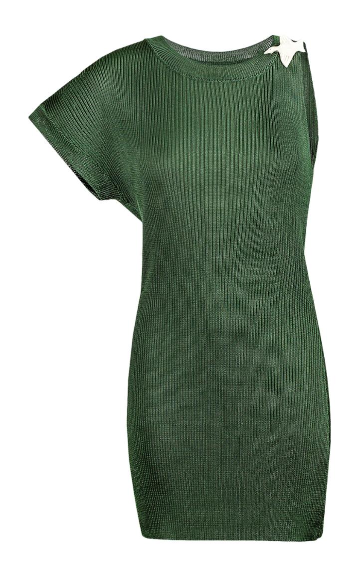 Moda Operandi Bevza Asymmetric Ribbed Knit Top