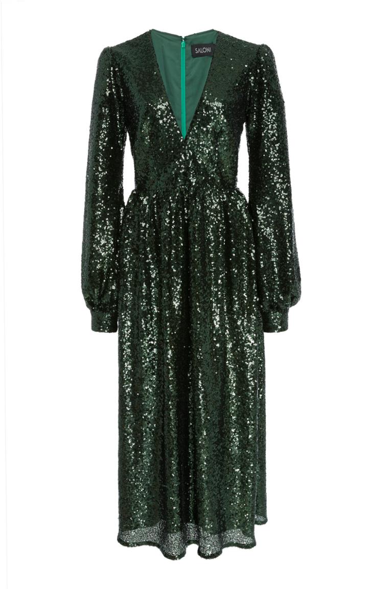 Saloni Camille-b Sequin Dress