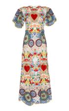 Dolce & Gabbana Short Sleeve Embroidered Dress