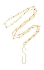 Foundrae Extended Letter Clip Pendant On Clip Chain