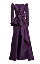 Moda Operandi Zuhair Murad Asymmetric Satin Mini Dress