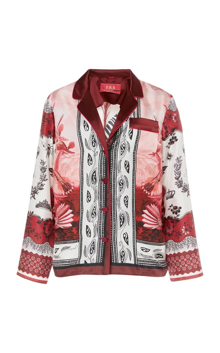 Moda Operandi For Restless Sleepers Ade Animal-print Silk Shirt Size: S