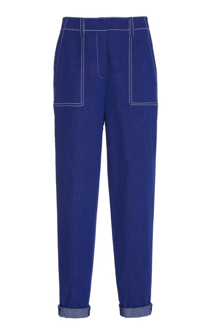 Akris Florin Wool Cotton Stretch Pants