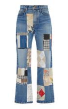 B Sides Patchwork Mid-rise Straight-leg Jeans