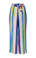 Mara Hoffman Rainbow Stripe High Waist Pants