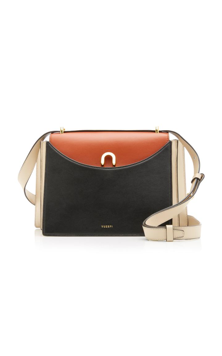 Yuzefi Eloise Color-block Leather Shoulder Bag
